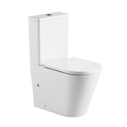 WC kombi vario odpad, kapotovan, Smart Flush RIMLE, 605x380x825mm, keramick, vr. ndrky a sedtka