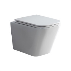 WC zvesn kapotovan, Smart Flush RIMLESS, 490x340x350, keramick, vr. sedtka CSS118S