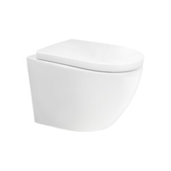 WC zvesn kapotovan, tich splachovanie, RIMLESS, 495x360x370, keramick, vr. sedtka CSS115SN