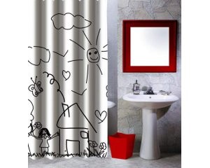 Sprchový závìs - 180x200 cm - polyester - children´s garden