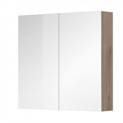 Aira, kúpeľňová galerka 80 cm, zrkadlová skrinka, dub Kronberg