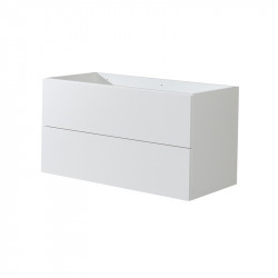 Kúpeľňová skrinka, biela, 2 zásuvky, 1010x530x460 mm