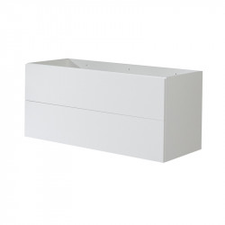 Kúpeľňová skrinka, biela, 2 zásuvky, 1210x530x460 mm