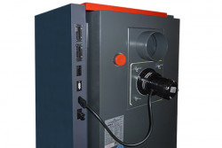 ATMOS D 20 PX automatický kotol na pelety - odťahový ventilátor a dymové hrdlo.