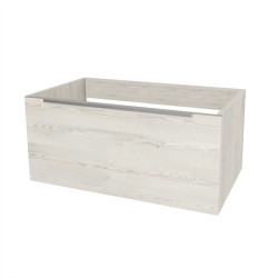 Mailo, kúpeľňová skrinka 101 cm, 1 zásuvka, Multidecor, White Loft Pine