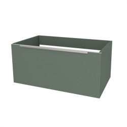 Mailo, kúpeľňová skrinka 101 cm, 1 zásuvka, Multidecor, Zelená Verde