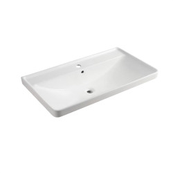 Nábytkové umývadlo , 101x45,7x20,5 cm, keramické, biele