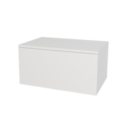 Ponte, kúpeľňová skrinka 70 cm, Multidecor, Biela vysoký lesk perlička