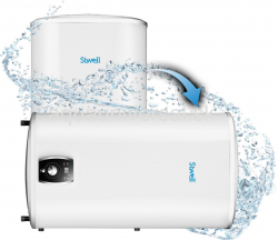 Bojler, ohrievač vody 50 l, Siwell Flat Smart 50 - inštalácia zvislá alebo ležatá
