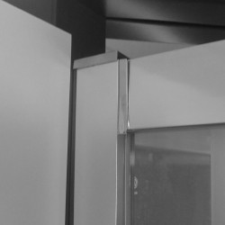 Sprchový kút LIMA, čtverec, pivot. dvere, 2x bočná stena, 90x90x90x190 cm, chróm ALU, sklo Point 6mm
