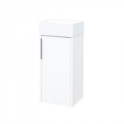 Vigo, kúpeľňová skrinka s keramickým umývadlom, 33 cm, bílá