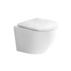 WC závesné kapotované, RIMLESS, 490x370x360, keramické, vr. sedátka CSS115S